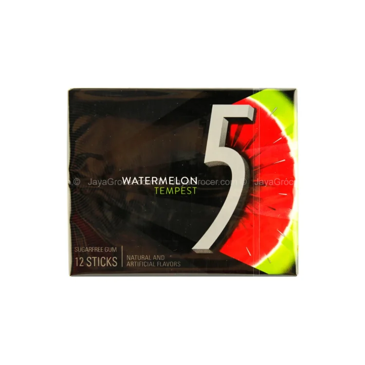 5 Watermelon Flavour Sugar Free Gums 12S