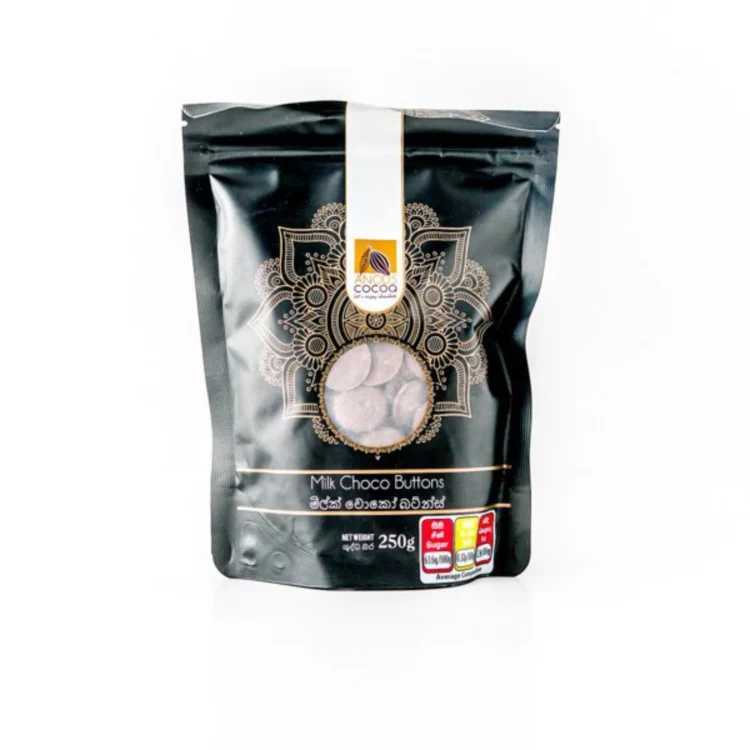 Anods Cocoa Milk Choco Buttons 250g