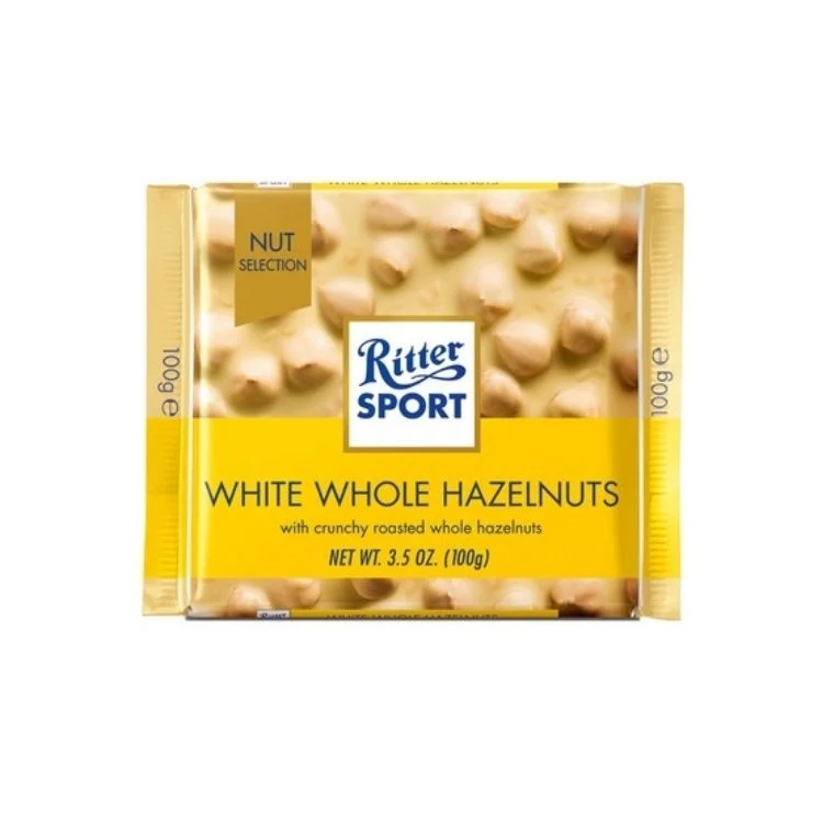 Ritter Sport White Whole Hazelnuts 100g