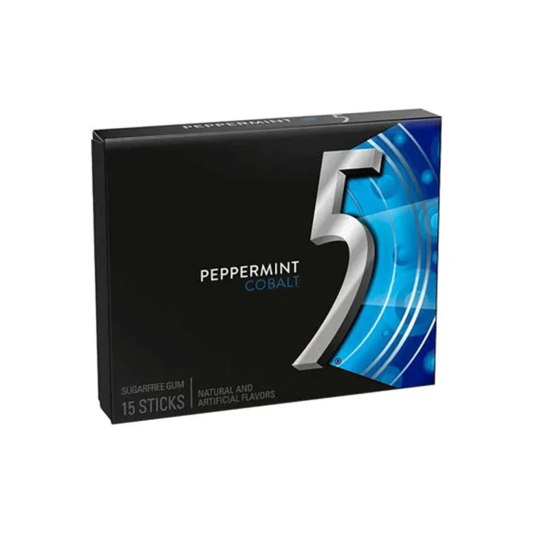5 Peppermint Sugar Free Gum 12S