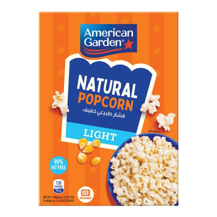 American Garden Light Natural Pop Corn 240g