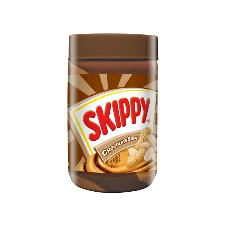 Skippy Choc Stripe Peanut Butter 530g