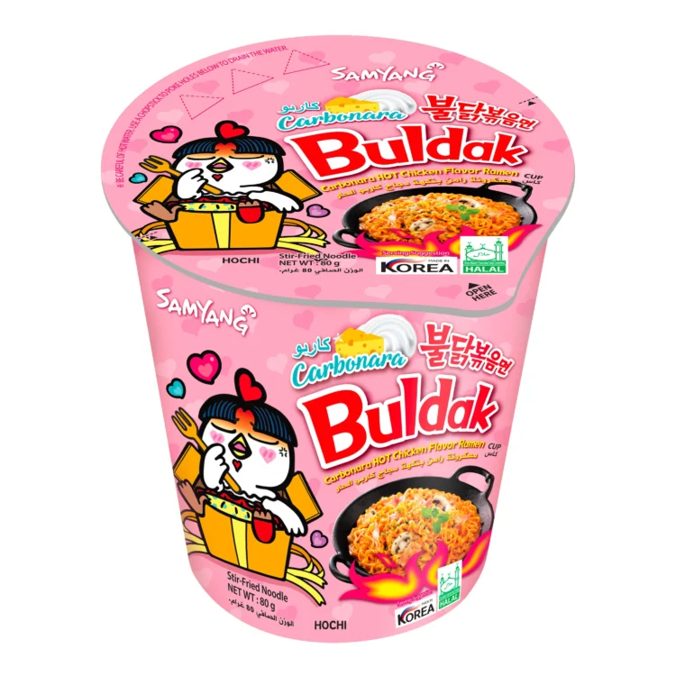 Buldak Carbonara Ramen Cup 80g
