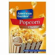 American garden cheese pop corn