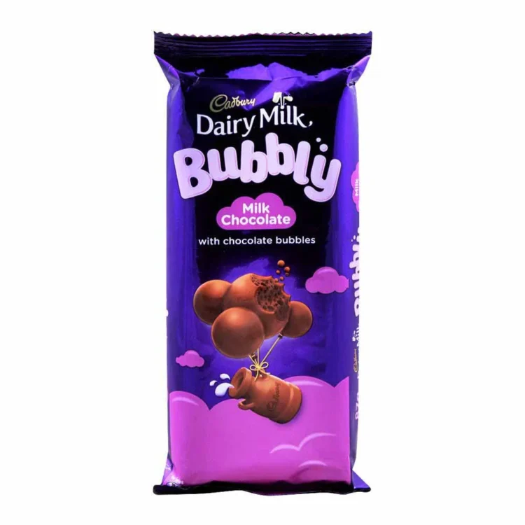 Cadbury Aerated Bubbly Milk Chocolate 120g