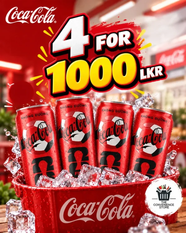 Coca Cola Zero Bundle Pack (4x320ml Cans)