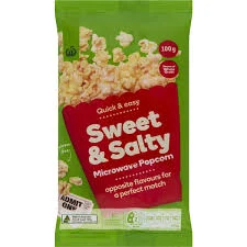 Woolworths Sweet And Salty Popcorn 100g