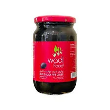 Wadi Pitted Black Olives 340g