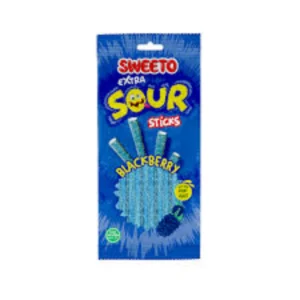 Sweeto Blackberry Extra Sour Sticks 75g