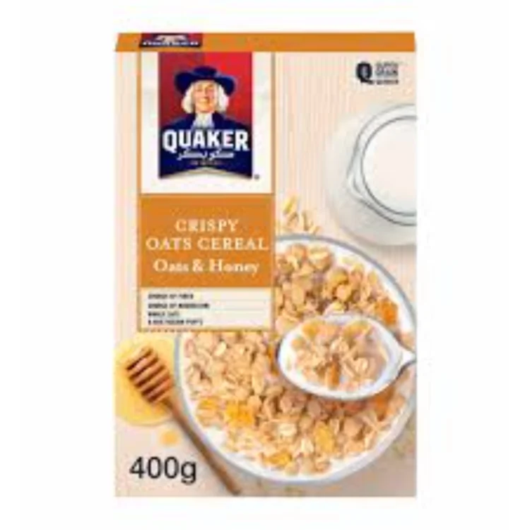 Quacker Crispy Oats Cereal Oat and Honey 400g