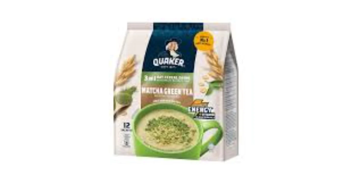 Quacker Matcha Green Tea Oat Cereal Drink 366g 12s