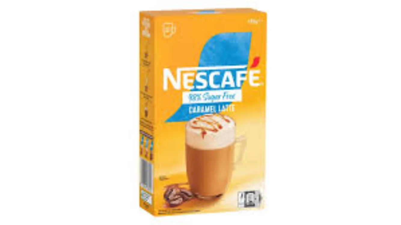 Nescafe Caramel Latte 98% Sugar free 10 Mugs 135g