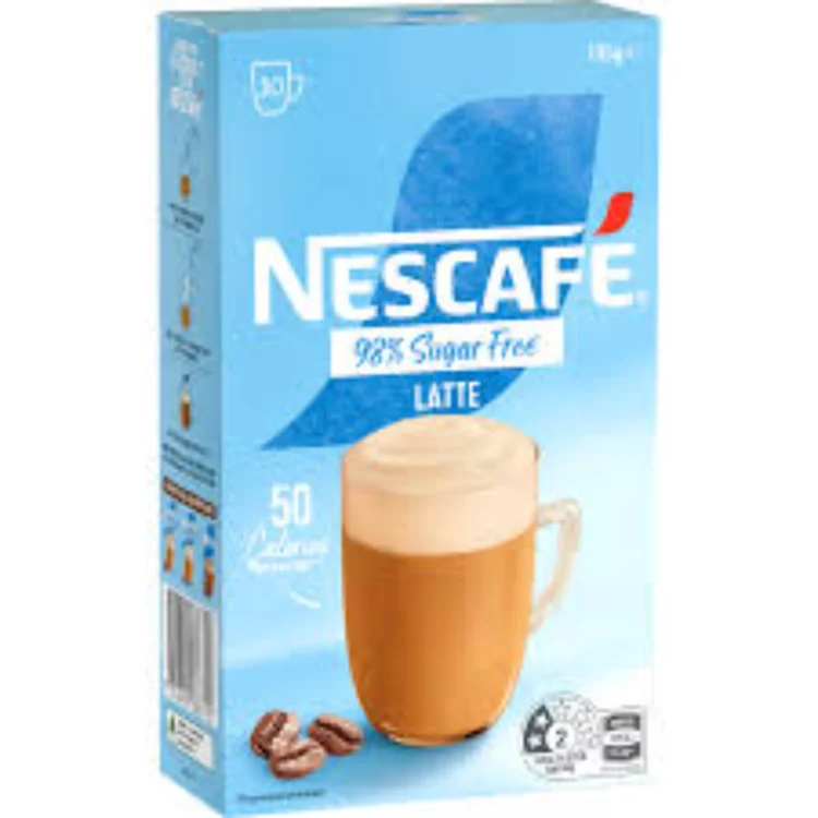 Nescafe Latte 98% Sugar Free 10 Mugs 135g