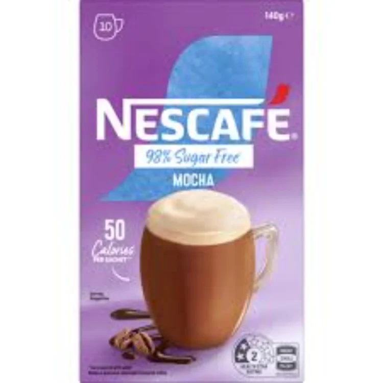 Nescafe Mocha 98% Sugar Free 10 Mugs 140g