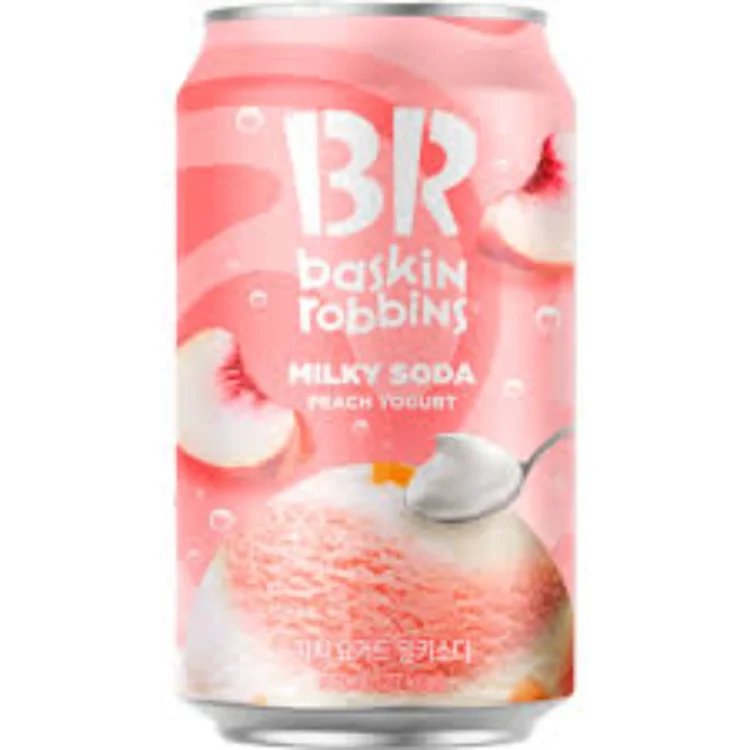 Baskin Robbins Peach Yogurt Milky Soda 350ml