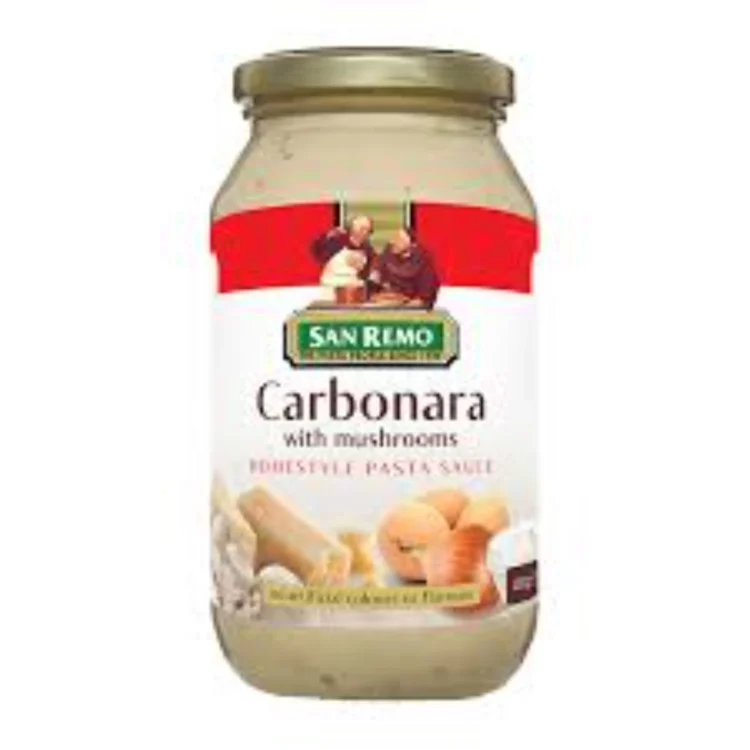 San Remo Carbonara With Mushroom Home Style PastaSause 480g