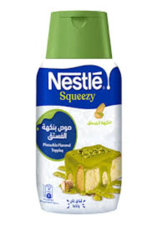 Nestle Squeezy Pistachio Flavored Topping 450g