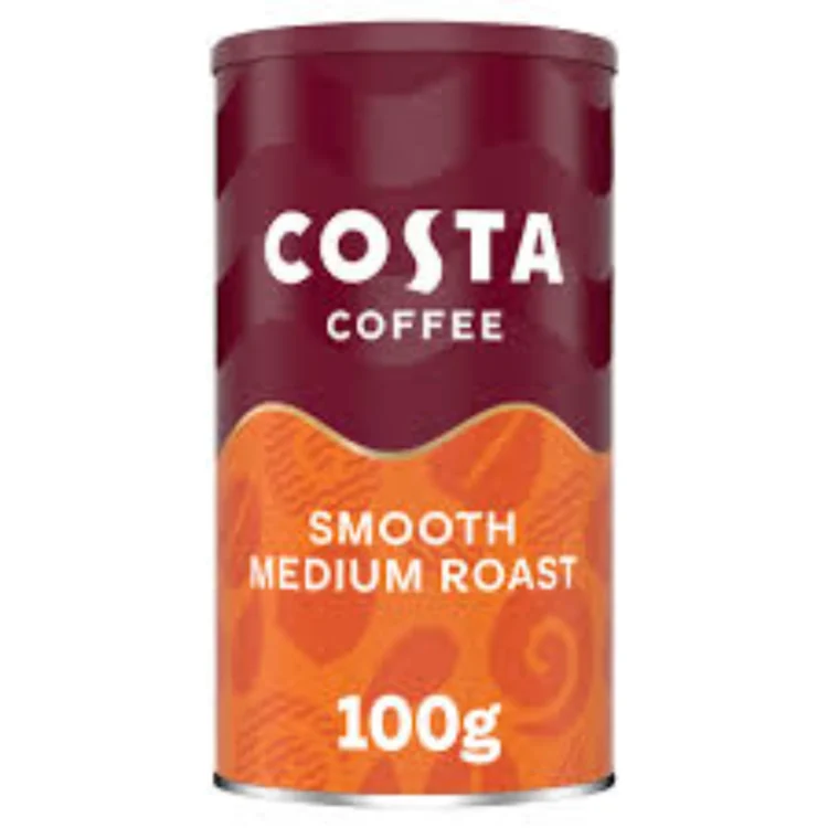 Costa Smooth Medium Roast Coffee 100g