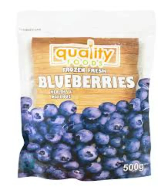Quality Foods Frozen Fresh Blueberries 500g
