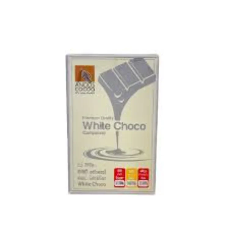 Anods Cocoa Premium Quality White Choco Compound Bar 200g