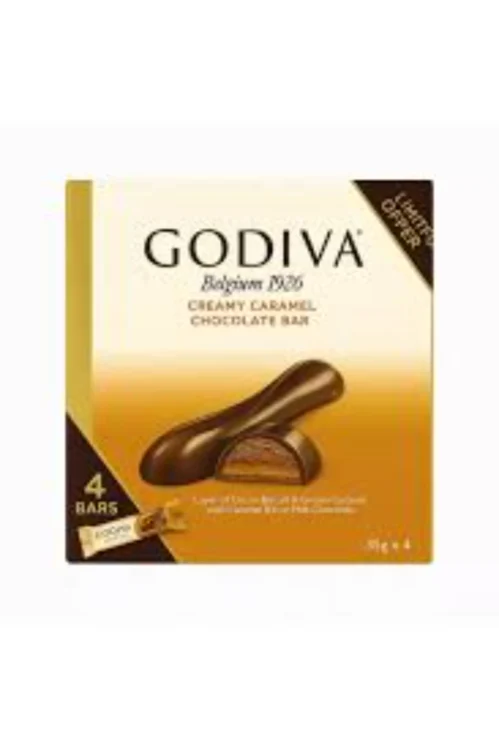 Godiva Belgium Creamy Caramel Chocolate Bars 140g