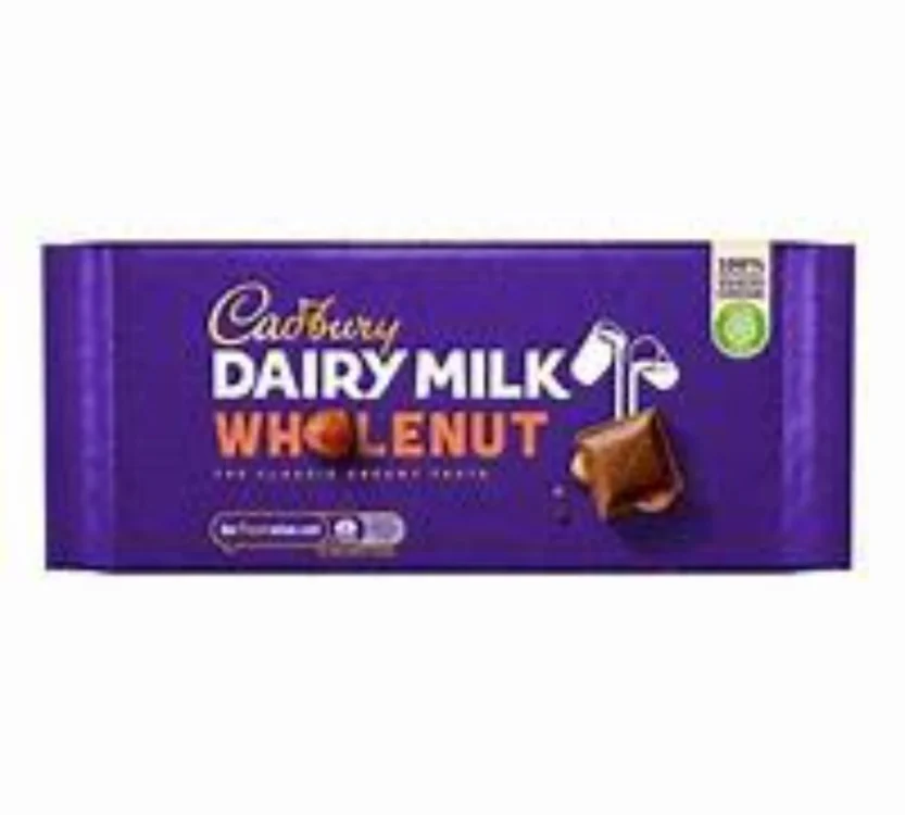 Cadbury Dairy Milk Wholenut Uk 180g