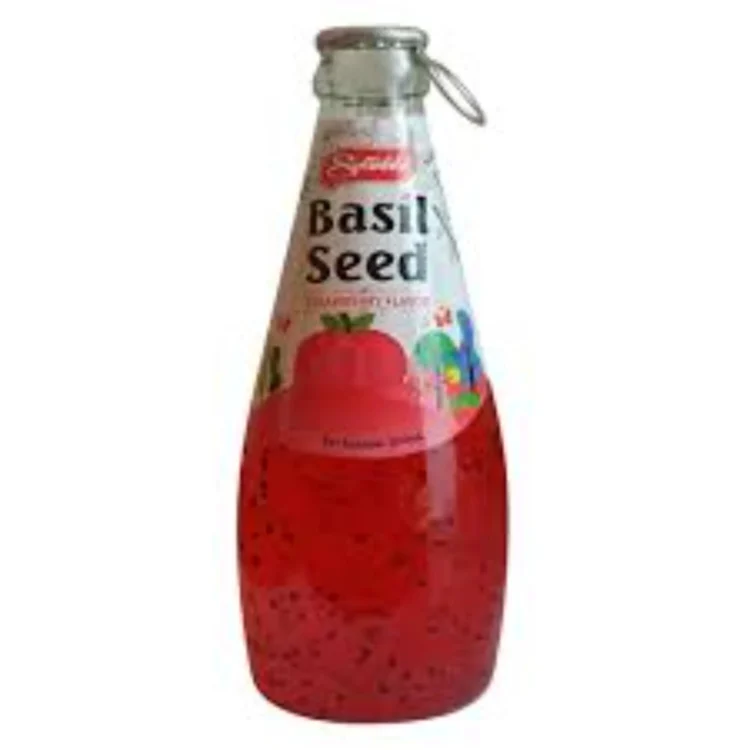 Sprinkle Basil Seed Strawberry Juice 290ml