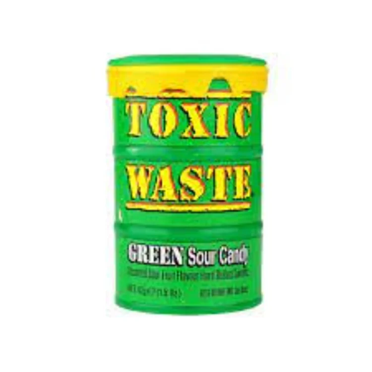 Toxic Waste Green Sour Candy 42g