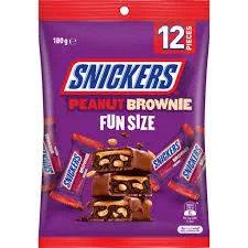 Snickers Peanut Brownie minis 180g