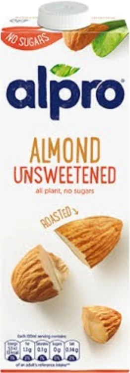 Alpro Almond Unsweetened Milk 1L