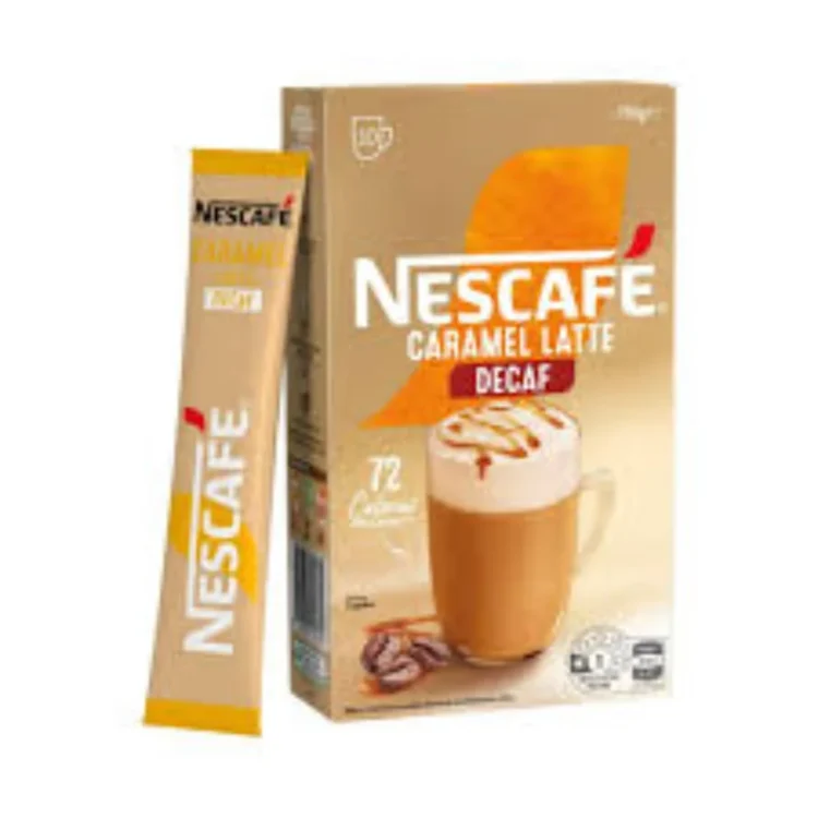 Nescafe Caramel Latte Decaf 10 Mugs 180g
