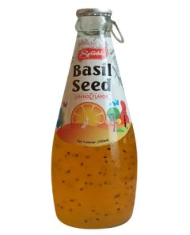 Sprinkle Basil Seed Orange Juice 290ml