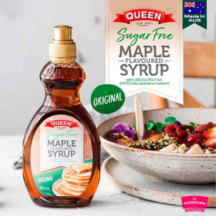 Queen Maple Flavoured Syrup Sugar Free 355ml