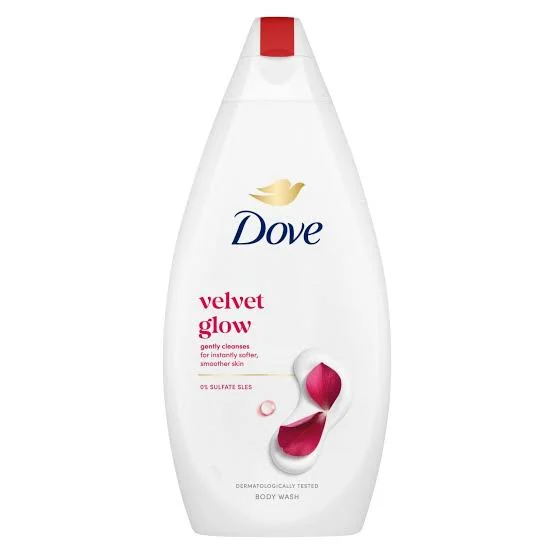 dove velvet glow body wash 450ml