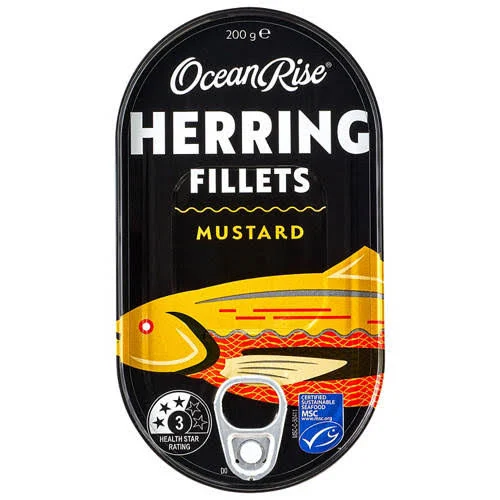 OceanRise Herring Fillets Mustard 200g