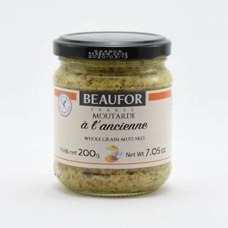 beaufor moutarde a l’ancienne Whole grain Mustard 200g