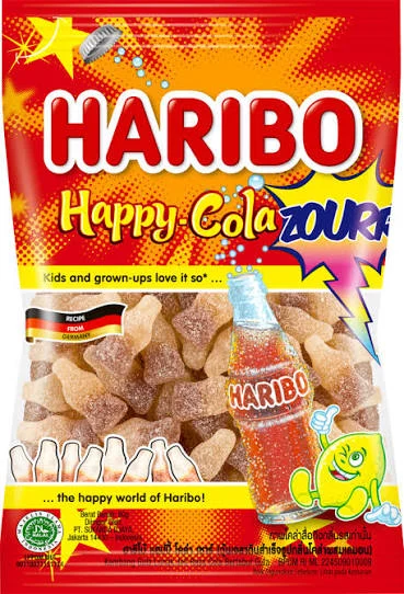 Haribo Happy cola Zzourr 80g
