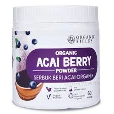 Organic Fields 100% Organic Acai berry powder 120g
