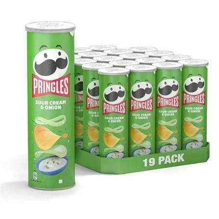 Pringles Sour Cream and Onion 165g (Carton of 19)