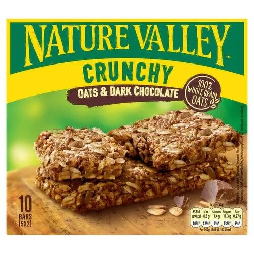 Nature Valley Crunchy Oats & Dark Chocolate 5 Pack 210g