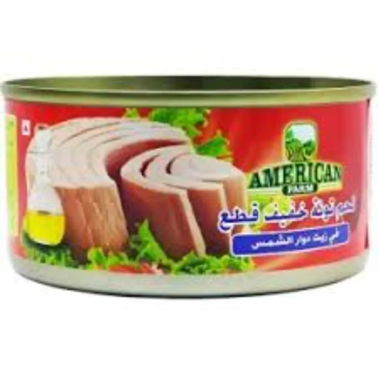 American Farm Light Meat Tuna In Sunflower Oil 185g