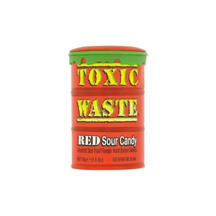 Toxic Waste Red Sour Candy 42g