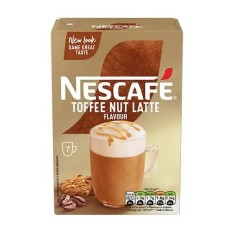 Nescafe Toffee Nut Latte Flavour 7 Mugs 130g