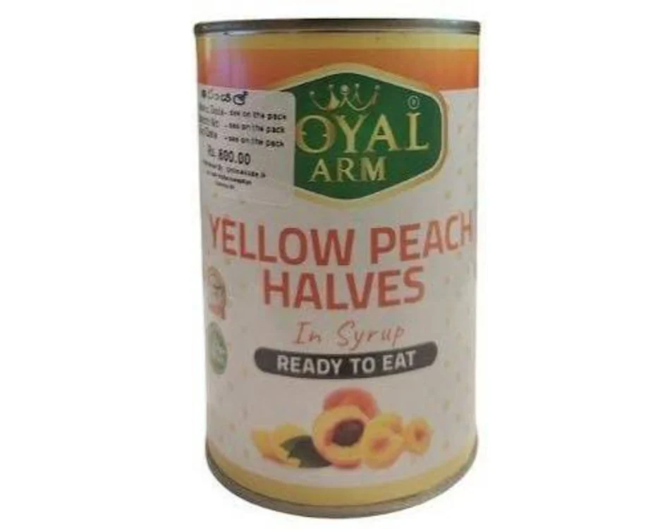 Royal Arm Yellow Peach Halves In Syrup 425g