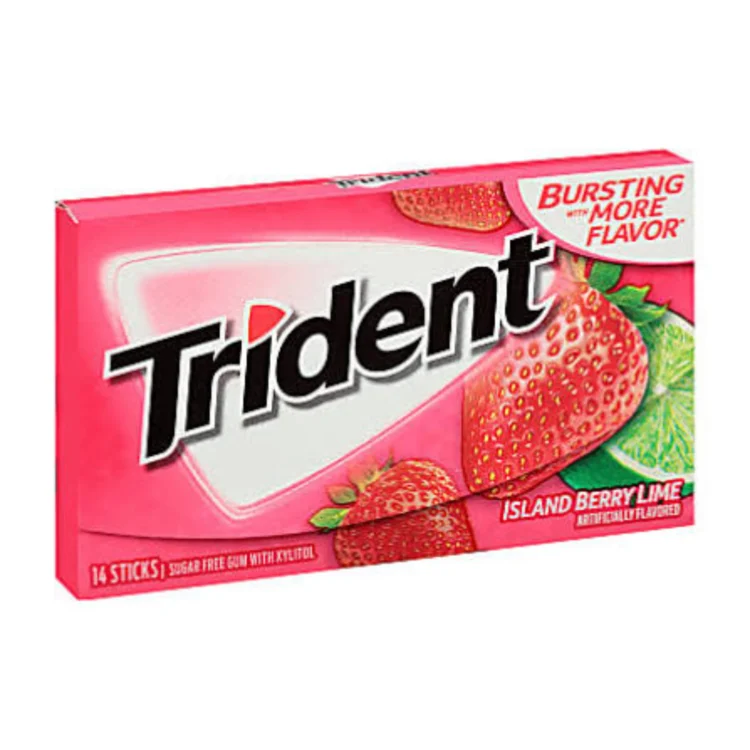 Trident Island Berry Lime Flavour Sugar Free Mint 14s
