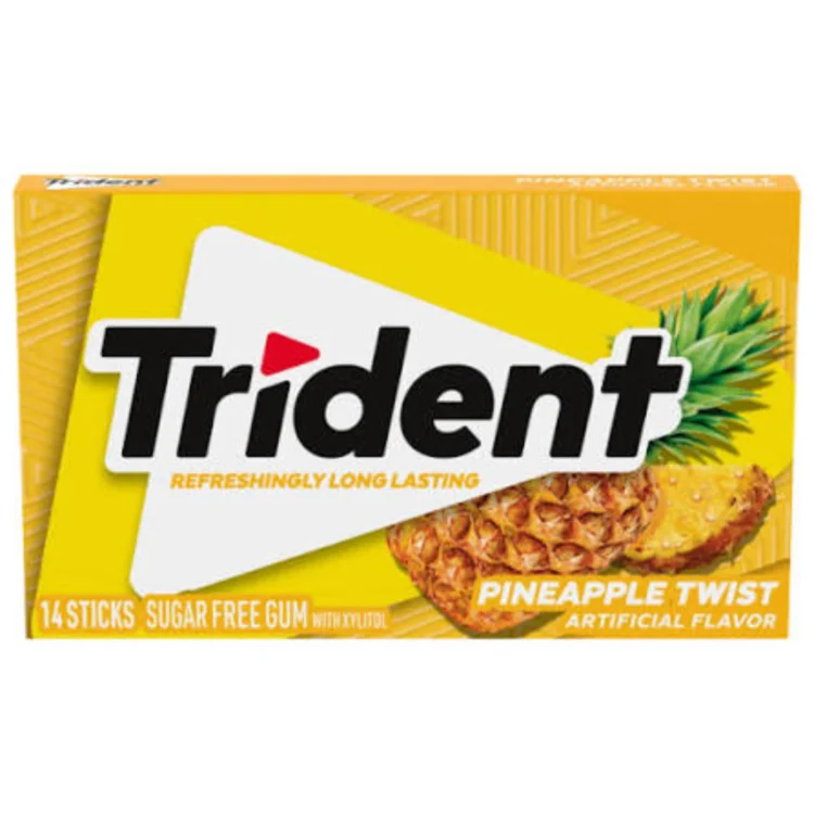 Trident Pineapple Twist Sugar Free Mint 14s