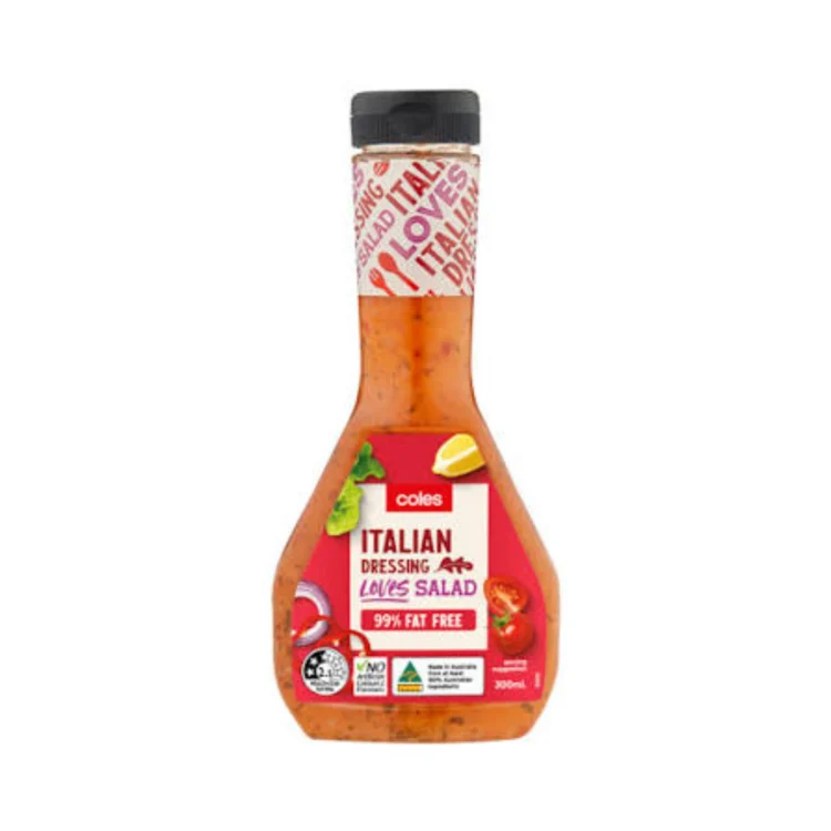 Coles Italian Dressing 99% Fat Free 300ml
