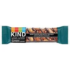 Kind Dark Chocolate , Nuts And Sea Salt Protien Bar 90g