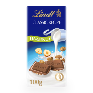 Lindt Classic Recpie Hazelnut Chocolate 100g
