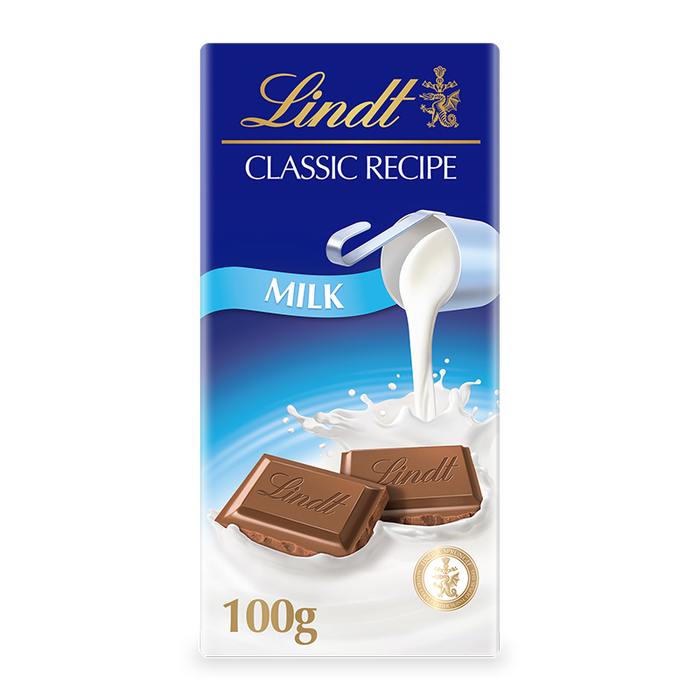 Lindt Classic Recpie Milk Chocolate 100g